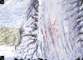 van gogh quilt: winter road